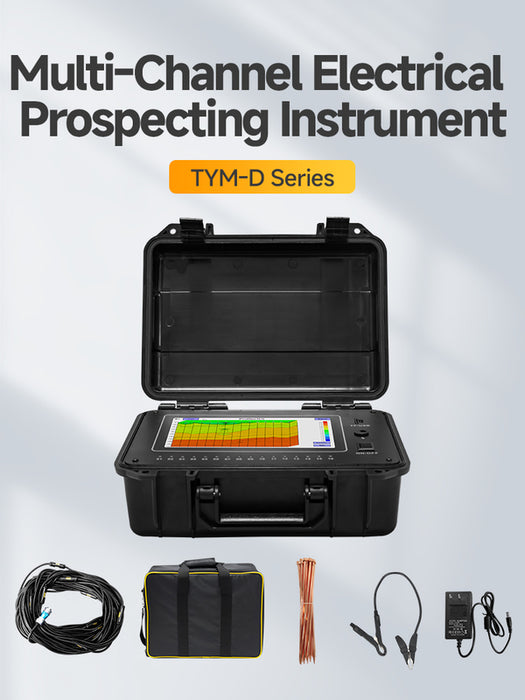 New TYM D Series 16 Channels Geophysical Survey Equipment 500m Well Water Detector Underground Finder