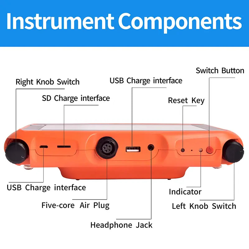 PQWT-L5000 Water Supply Pipeline Leak Location underground water leak detector,leak detector plumbing L5000