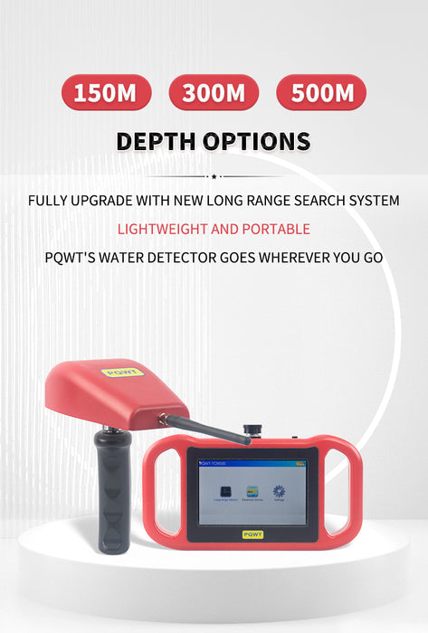 PQWT-TCM Geophysical Resistivity Meter Long Range Search Survey 300m Ground Water Finder Detector Underground