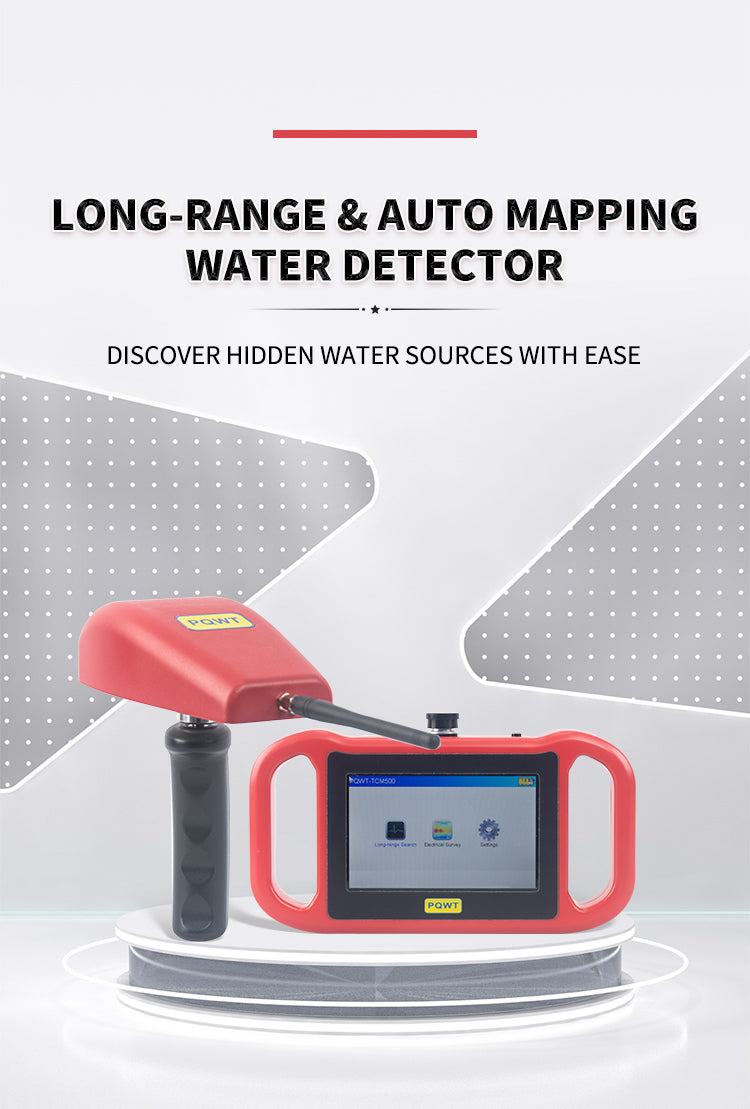PQWT-TCM Geophysical Resistivity Meter Long Range Search Survey 500m Ground Water Finder Detector Underground