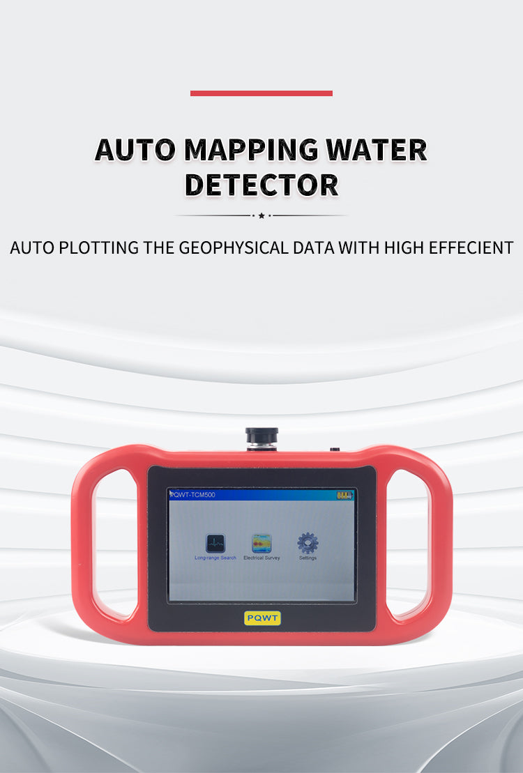 PQWT-TCM Geophysical Resistivity Meter Long Range Search Survey 500m Ground Water Finder Detector Underground