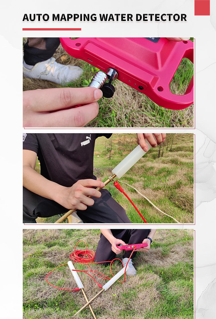 PQWT-TCM Geophysical Resistivity Meter Long Range Search Survey 500m Ground Water Finder Detector Underground