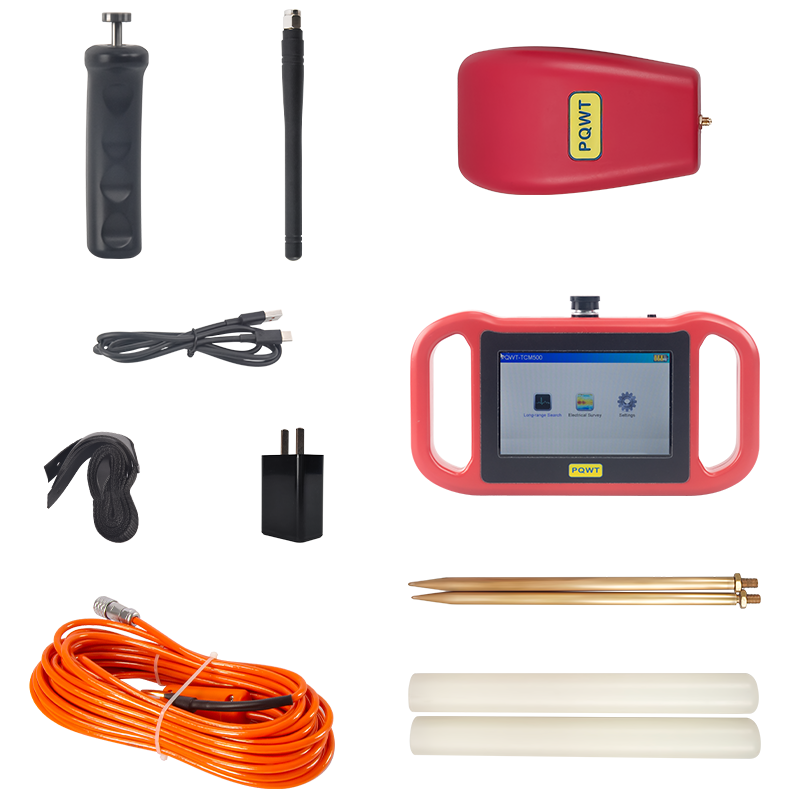 PQWT-TCM Geophysical Resistivity Meter Long Range Search Survey 500m Ground Water Finder Detector Underground