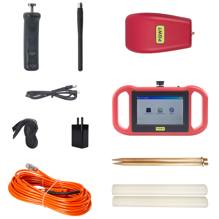 PQWT-TCM Geophysical Resistivity Meter Long Range Search Survey 300m Ground Water Finder Detector Underground