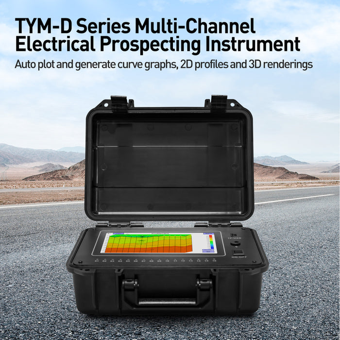 New TYM D Series 16 Channels Geophysical Survey Equipment 500m Well Water Detector Underground Finder