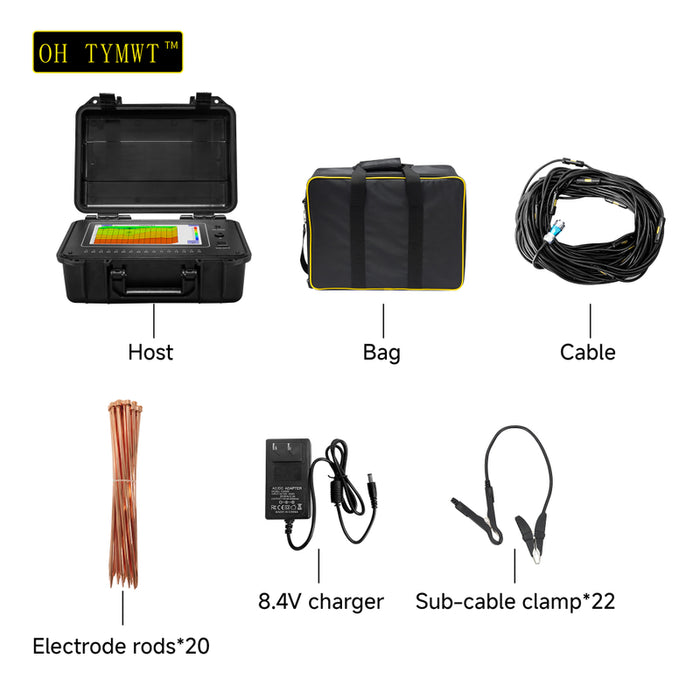 New TYM D Series 16 Channels Geophysical Survey Equipment 500m Well Water Detector Underground Finder